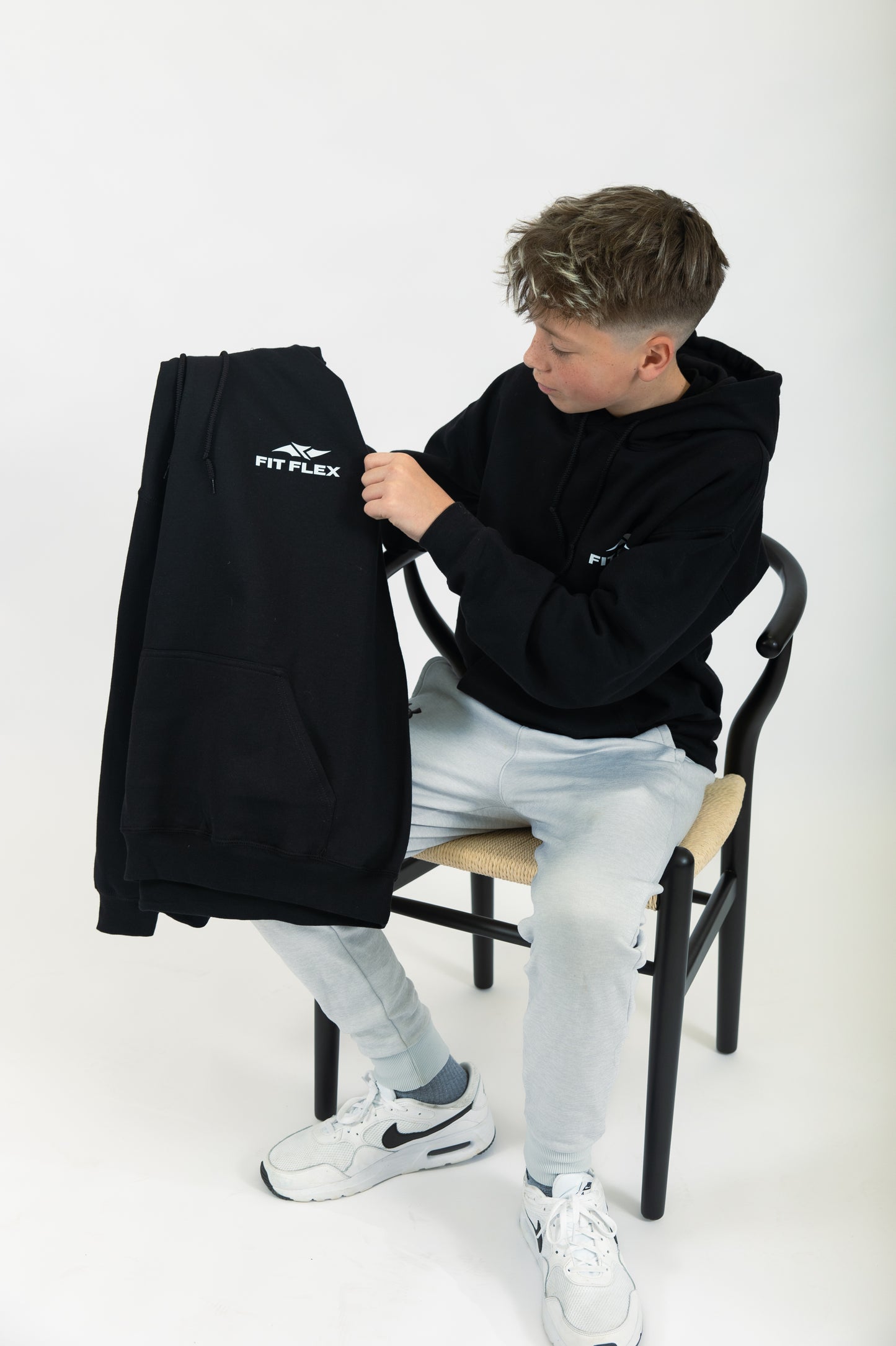 Fit Flex Basic Hoodie Black